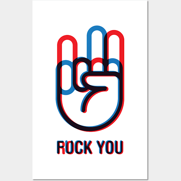 Rock/Fuck You Wall Art by iconnico